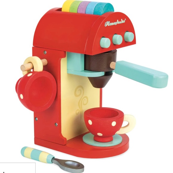 Le Toy Van Coffee Machine wooden pretend toys - Picture 3 of 11
